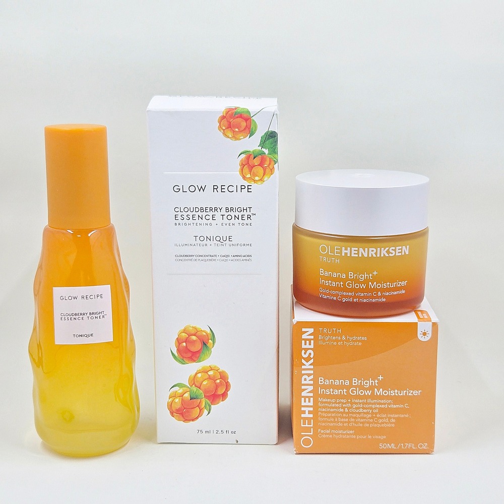 Glow Recipe & Ole Henriksen Brightening Skincare Set 75ml/50ml Unisex Orange Duo